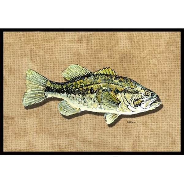 Carolines Treasures Carolines Treasures 8806MAT 18 x 27 In. Small Mouth Bass Indoor or Outdoor Mat 8806MAT - main